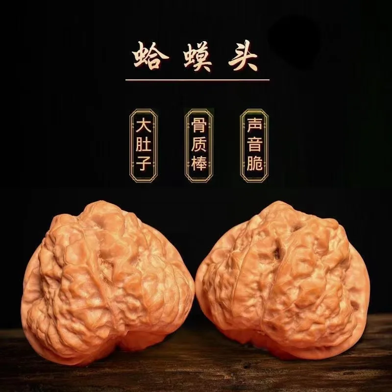 Nuez China Exquisita y Rara de Alta Calidad para Frutos de Montaña Yanqing Hamato Head, Pieza de Nuez Hamato Head para Consumo Manual
