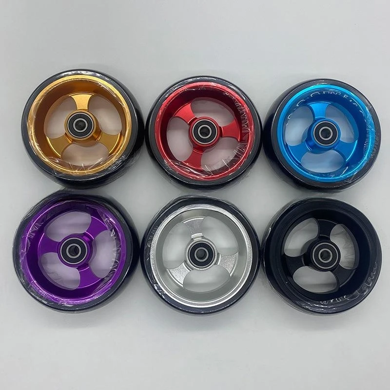 4 Inch 5 Inch Aluminum Alloy Front Wheel Casters High Speed Wear Resistant Sports Wheelchair Replacement Accessories