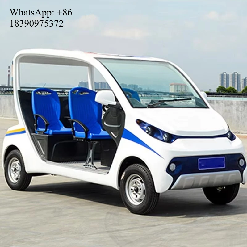 School Vogue Classic Electric Vehicle Security Auto 48V 72V Electric Car Electric Security Patrol Car