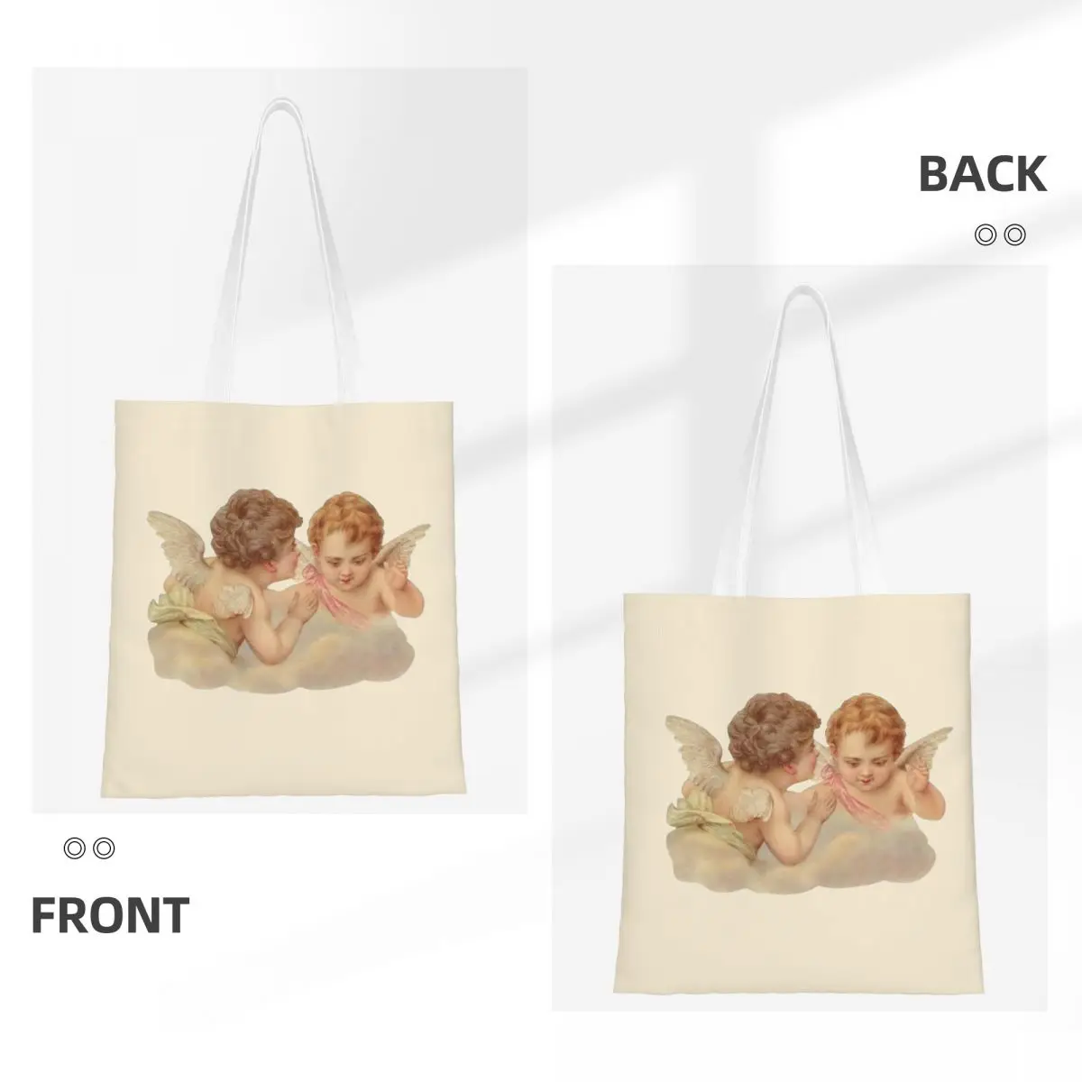 Cherubs Unisex Kids Angel Tote Bags borsa della spesa di grande capacità per borse da donna