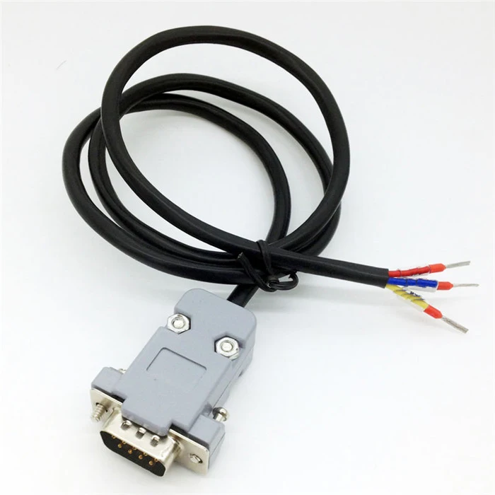 1.5 meter 22AWG DB9 Female Connector RS232 Serial RXD TXD GND Port to 3-pin Terminals Exapansion Cable Assembly Wire Harness