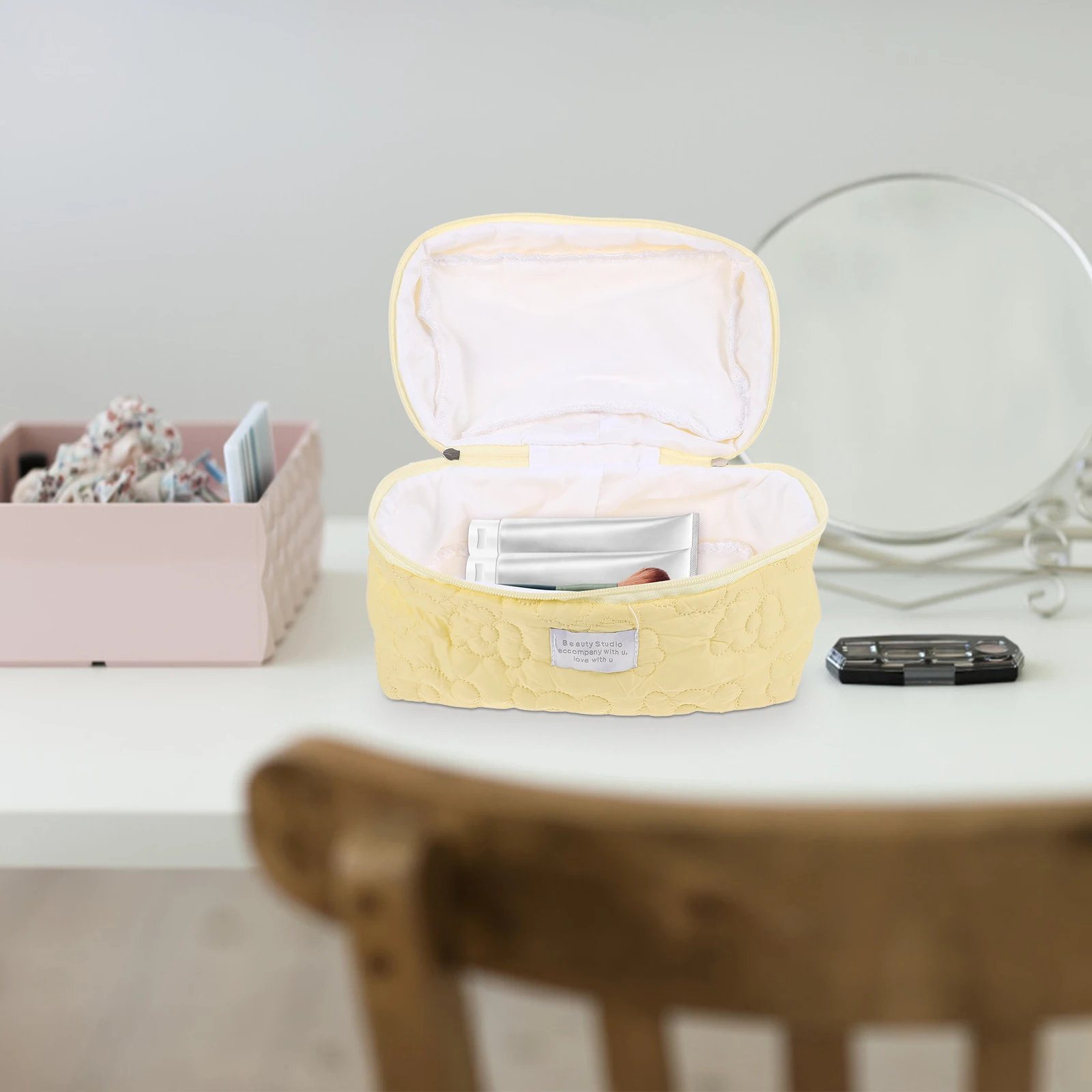 

Chic Large Capacity Makeup Bag Women's Travel Toiletry Organizer Portable Storage Bag Pouch Makeup Organizer