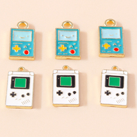 10pcs Kawaii Enamel PSP Games Console Charms Cute Pendants for DIY Jewelry Making In Bulk