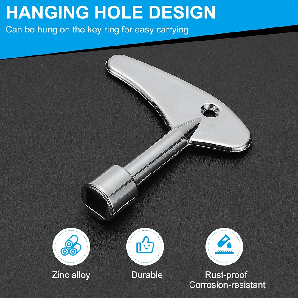 1 قطعة مفتاح الربط المهنية سباك مثلث مفتاح لقطار خزانة كهربائية/مترو الأنفاق/مصعد/صمام عداد المياه