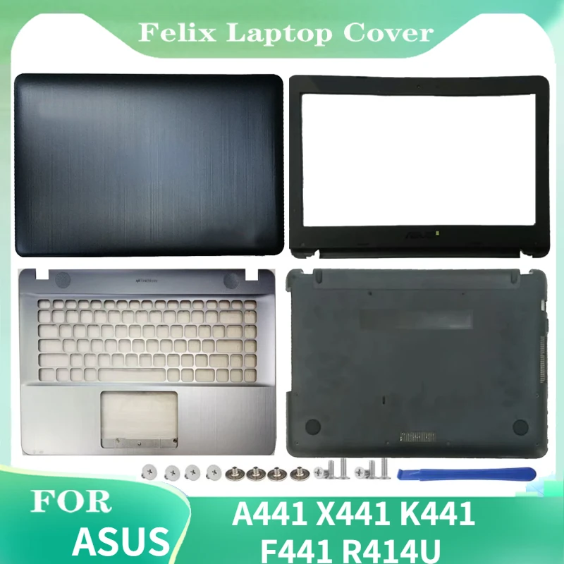 

FOR ASUS A441 X441 K441 F441 R414U LCD Back Cover/Front Bezel Palm Rest/Bottom Cover/Palm Rest Keyboard