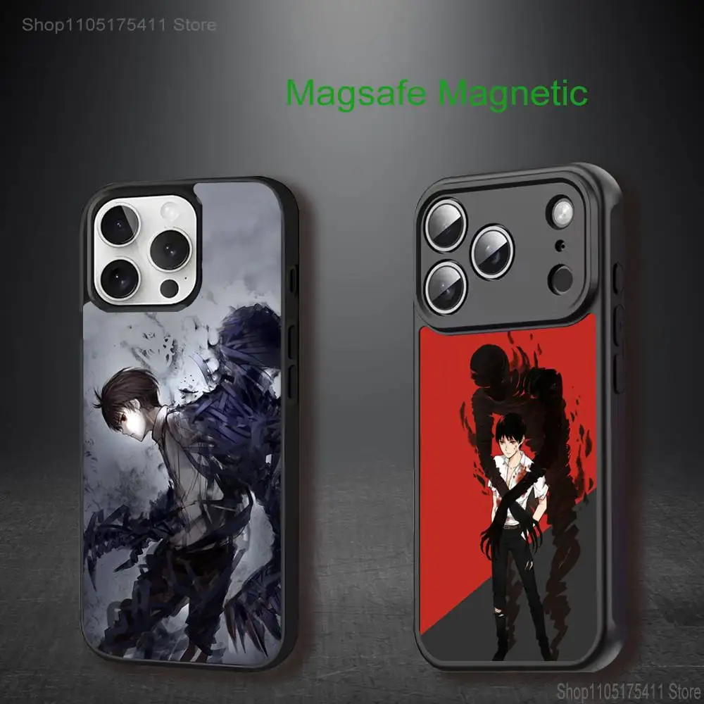 

Cool A-Ajin Anime Phone Case For iPhone 17,16,15,14,13,12,11,Pro,Max,Plus,Mini,SE4,E Magnetic Magsafe Wireless Charging
