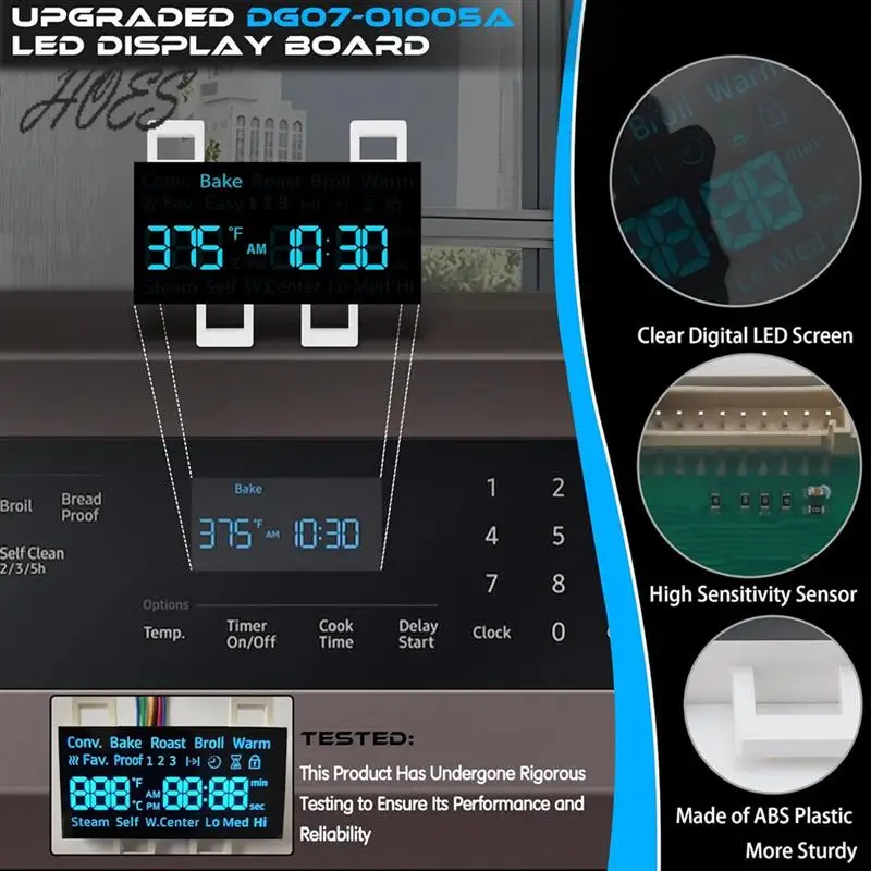

HOES-DG07-01005A Range LED Display Board Fit For Electric Range -Oven/Stove Fits Model NE59R6631SS NE59N6630SS