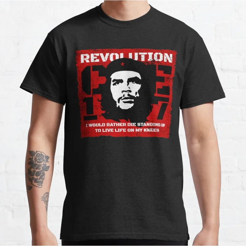 

Che guevara Cuban Guerrilla Revolution gift t shirt for man 100% cotton print clothes Men's All size S-6XL Tops