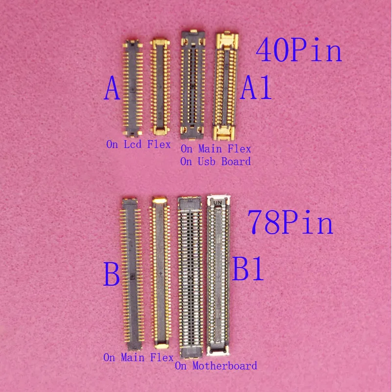 

2-10Pcs Lcd Display Screen Usb Charging FPC Connector Plug For Samsung Galaxy A41 A415F A715 A71 A516 A51 A515 4G 5G 78 40 Pin