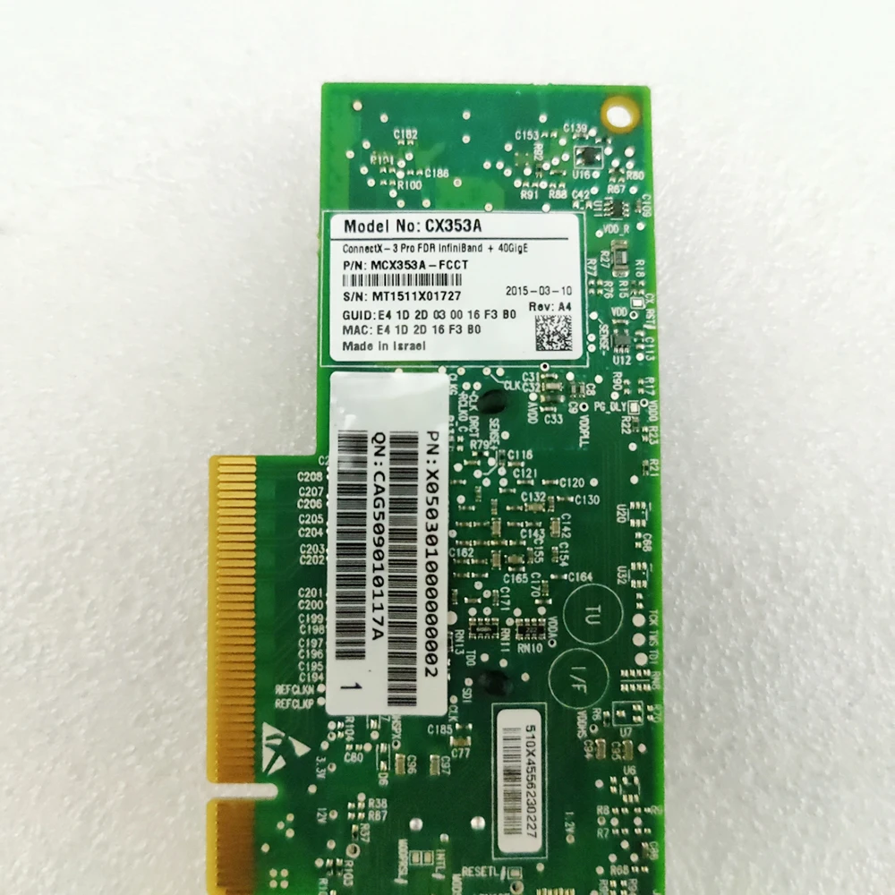 Network Card NIC CX353A MCX353A-FCCT ConnectX-3 Pro FDR IB 40/56GbE Single Port