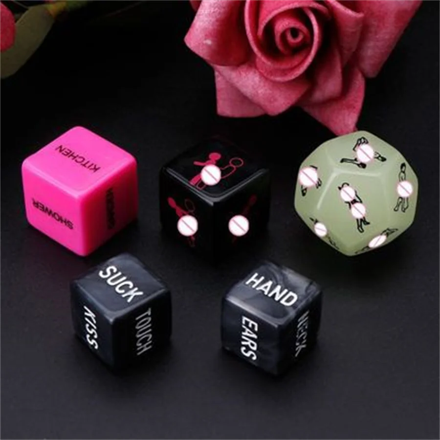 5pcs Sex Dice Fun Adult Erotic Love Sexy Posture Sex Toy per gli amanti delle coppie Humour accessori per giochi novità regalo per feste 24BD Tools