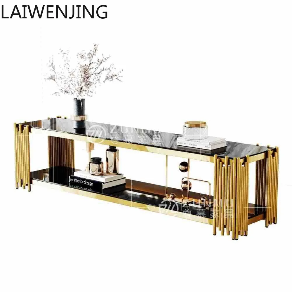 

HLZ marble TV cabinet coffee table simple light luxury floor coffee table