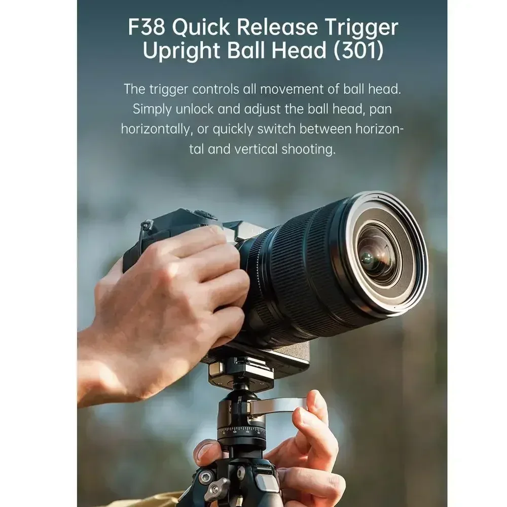 FALCAM F38B4908 F38 Cabeça esférica vertical com gatilho de liberação rápida (301)