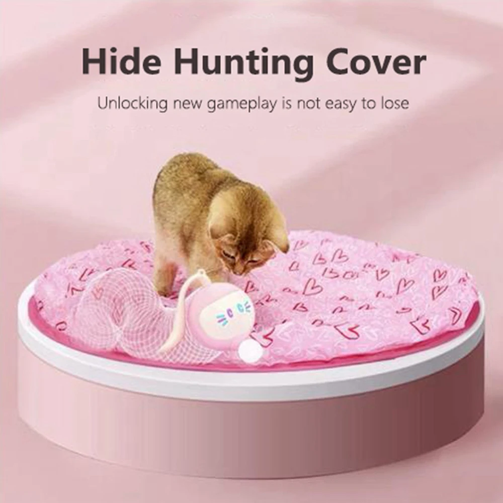 Interactive Cat Toys Automatic Electric Motion Undercover Moving Bouncing Rolling Ball Funny Interactive Pet Toy For Indoor Cat