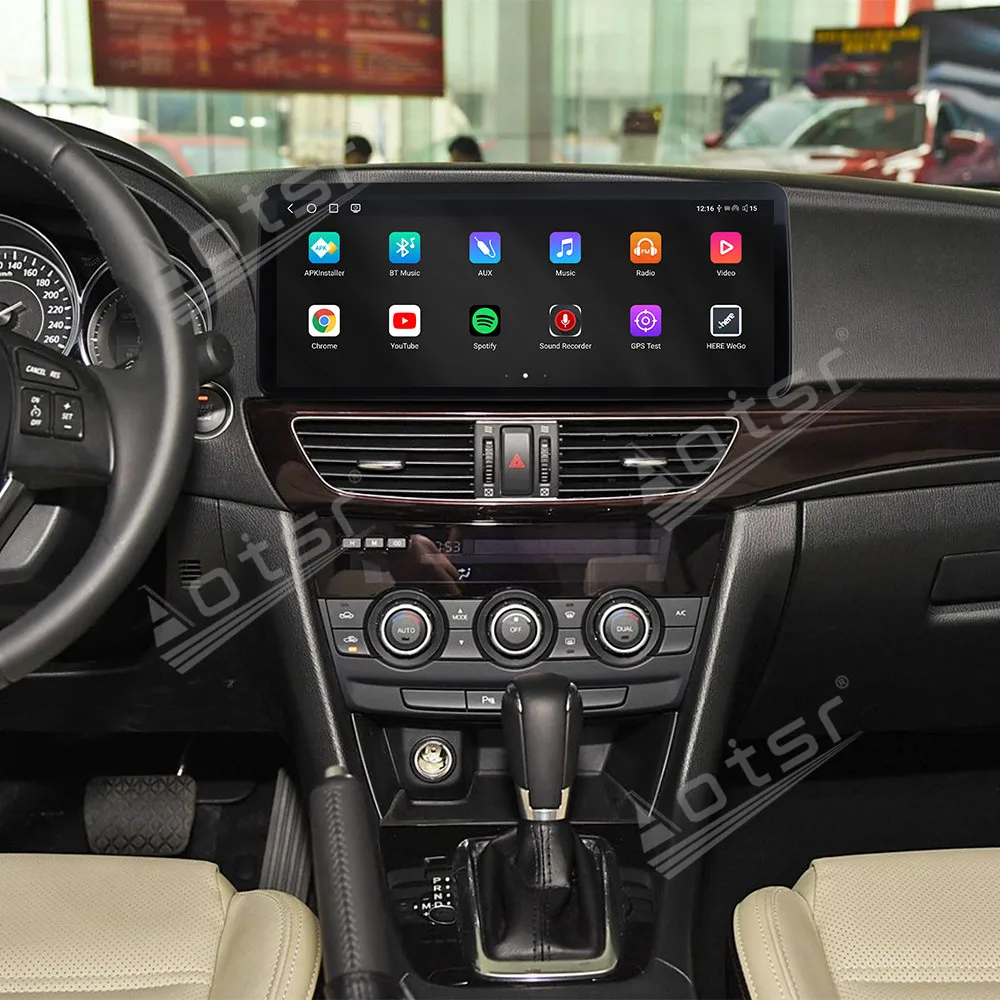 12.3'' Touch Screen Qualcomm 8 cores Android 13 Car Radio For Mazda Atenza 2014-2017 Video Player Stereo GPS Navigation Carplay view 3