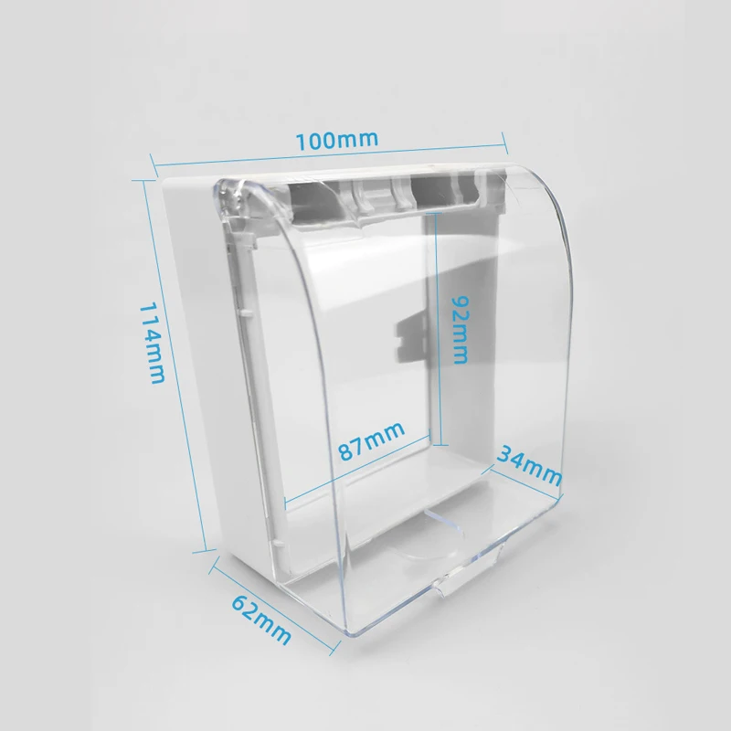 Aingh Waterproof Box Waterproof 86 Type Rainproof  Wall Light Switch Socket Protection Outdoor Cover  Waterproof  Surface Soket