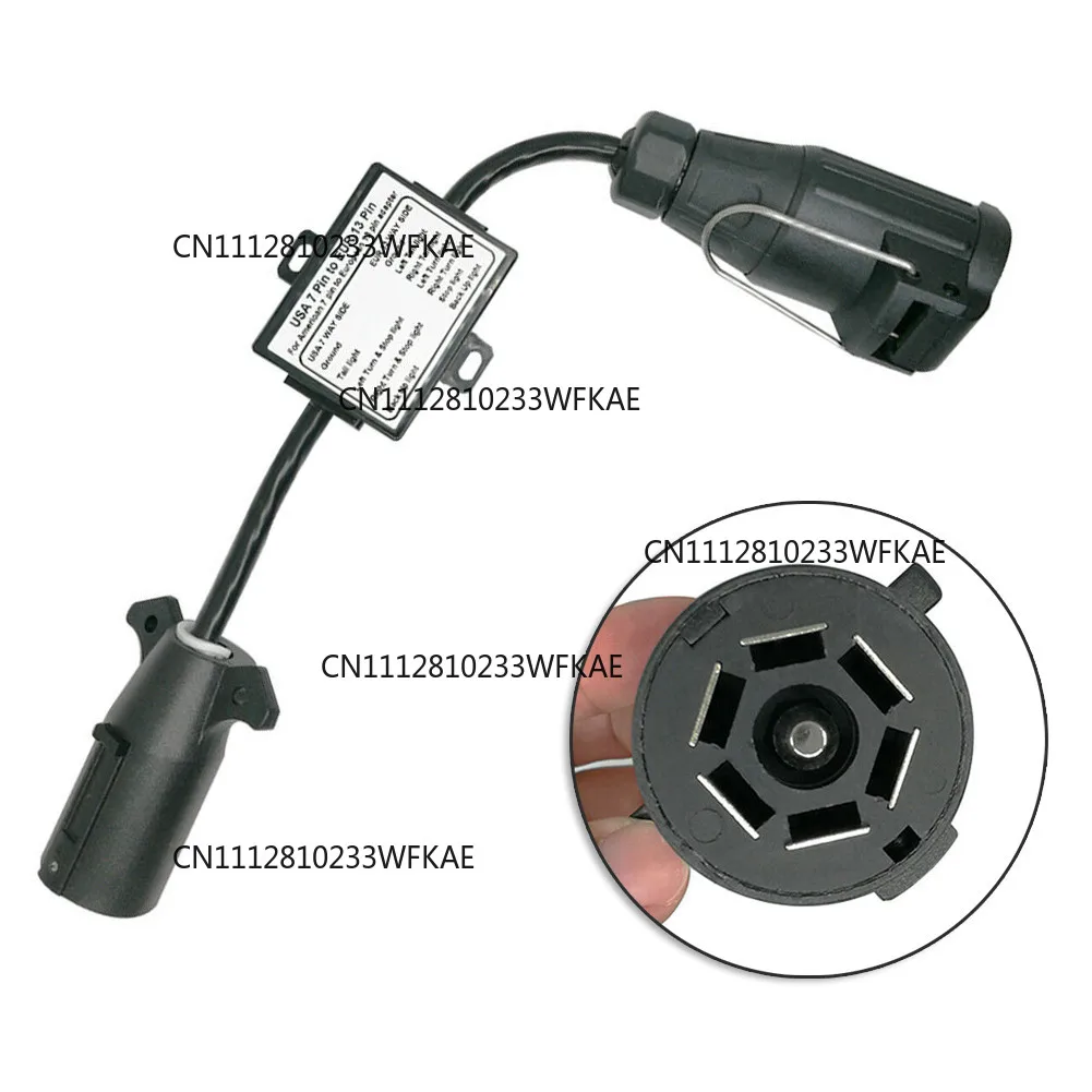 Car Converter US 7-Way Plug To Eu 13-Pin US 7 Way to EU 7 US 4 to EU7 Round Connector Trailer Light Converter Accessories