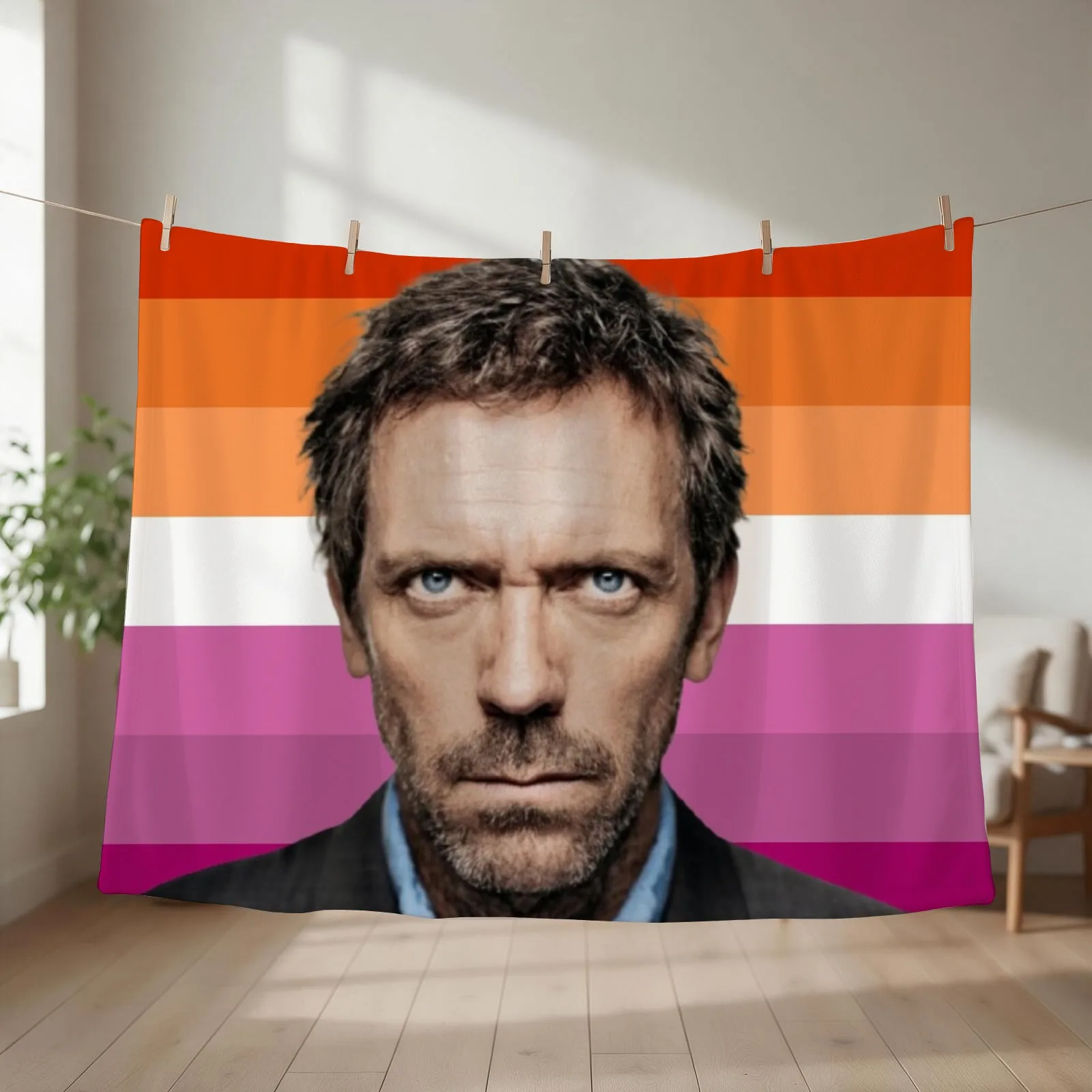 dr gregory house lesbian pride Throw Blanket Luxury Thicken Blankets For Bed Polar Bed covers Blankets