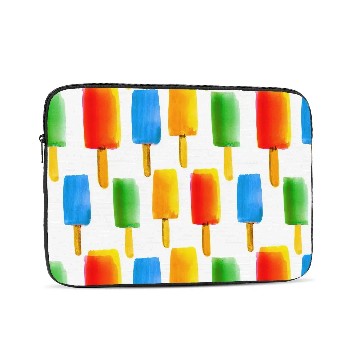 Watercolor with Ice Cream on Stick Computer Ipad Laptop Cover Case Laptop Sleeve Bag Portable Cover Fundas Pouch