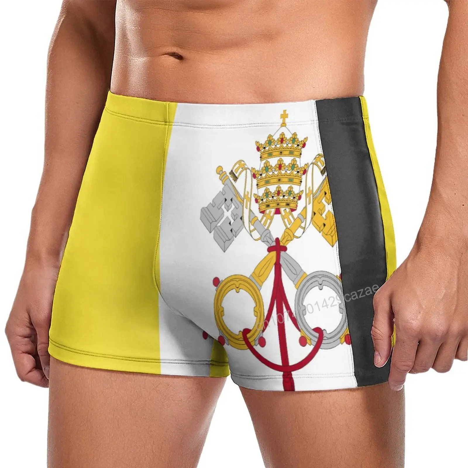 Swimming Trunks Vatican City Flag Quick Dry Shorts For Men Swim Beach Short Summer Gift