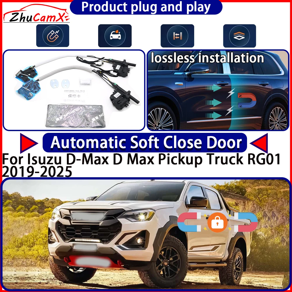 

Привод замка двери для Isuzu D-Max D Max Pickup Truck RG01 2019-2025: Комплект с функцией плавного закрывания, электроприводом и автоматическим открыванием двери