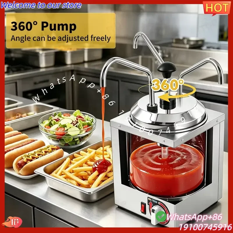 2026 ITOP Commercial Ketchup Chocolate Sauce Dispenser Pump Machine Cheese Sauce Warmer Factory Wholesale Price