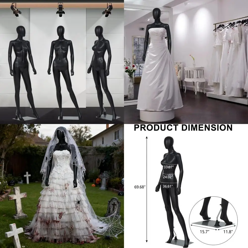 

Регулируемый женский манекен со съемным телом и металлическим основанием, высота 70 см