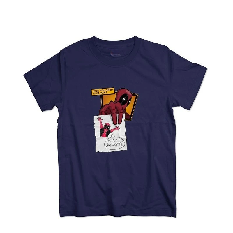 أعجوبة حقيقية أذن Kawaii Deadpool ترشيش الرجال قصيرة الأكمام عارضة تي شيرت القطن سليم تي شيرت مجسم ميرش هيل خمر #2