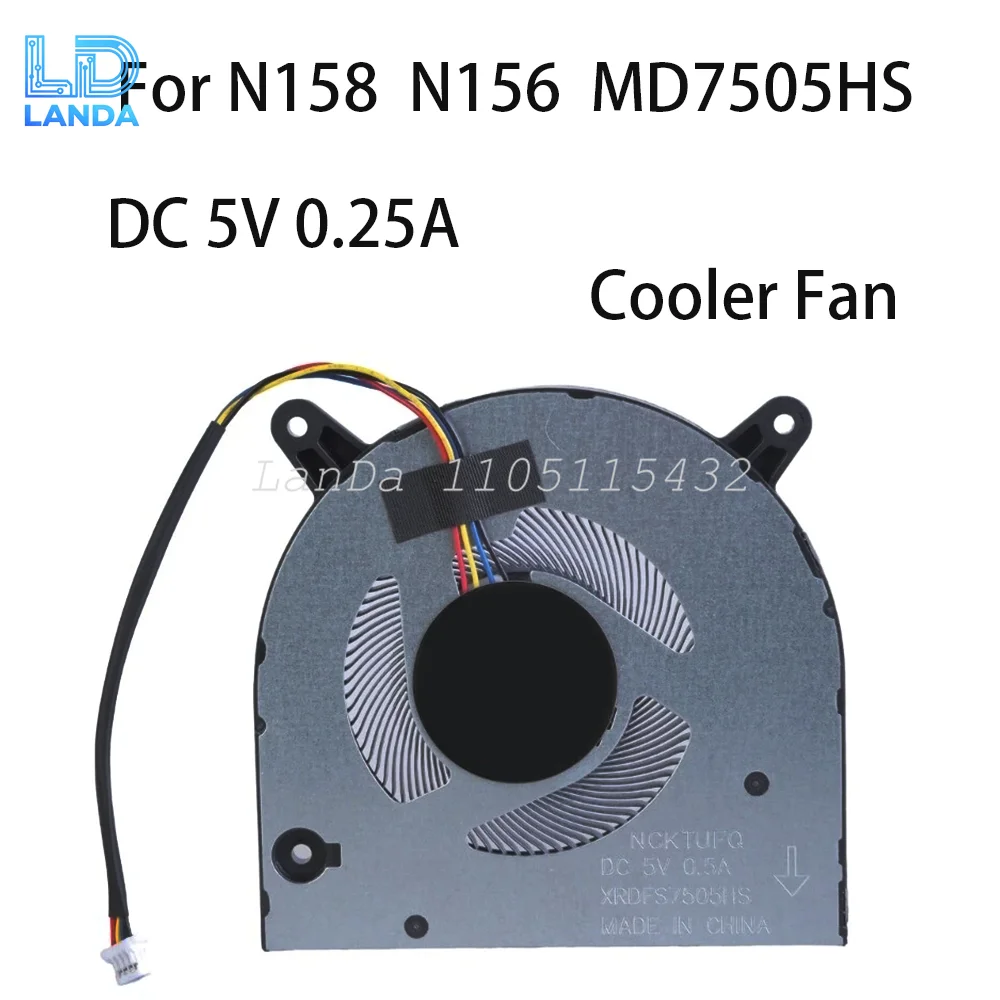 Ventilador de refrigeración de CPU Original para Sword Dance N158 N156 MD7505HS DC 5V 0.25A Teclast F15 Pro MIKO Kuu Yepbook Cooyes P30 P35 P50 P60