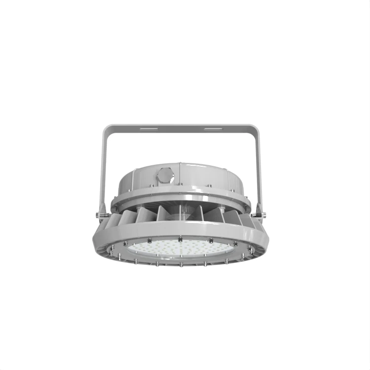 YYHCUL844 Class I Division 2 100W 120W 150W 200W IP66 Round Shape Explosion Proof Light with Battery Backup Emergency Mode 90min