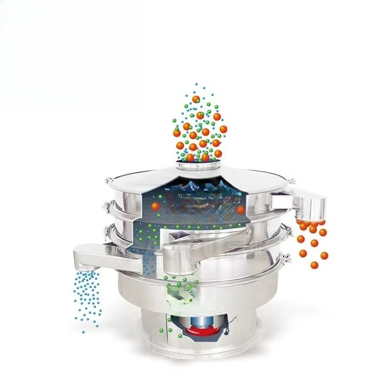 Industrial Sieve Machine Food Grade 304 SS Circular Vibrating Separaion Screen Sifter for Breadcrumbs