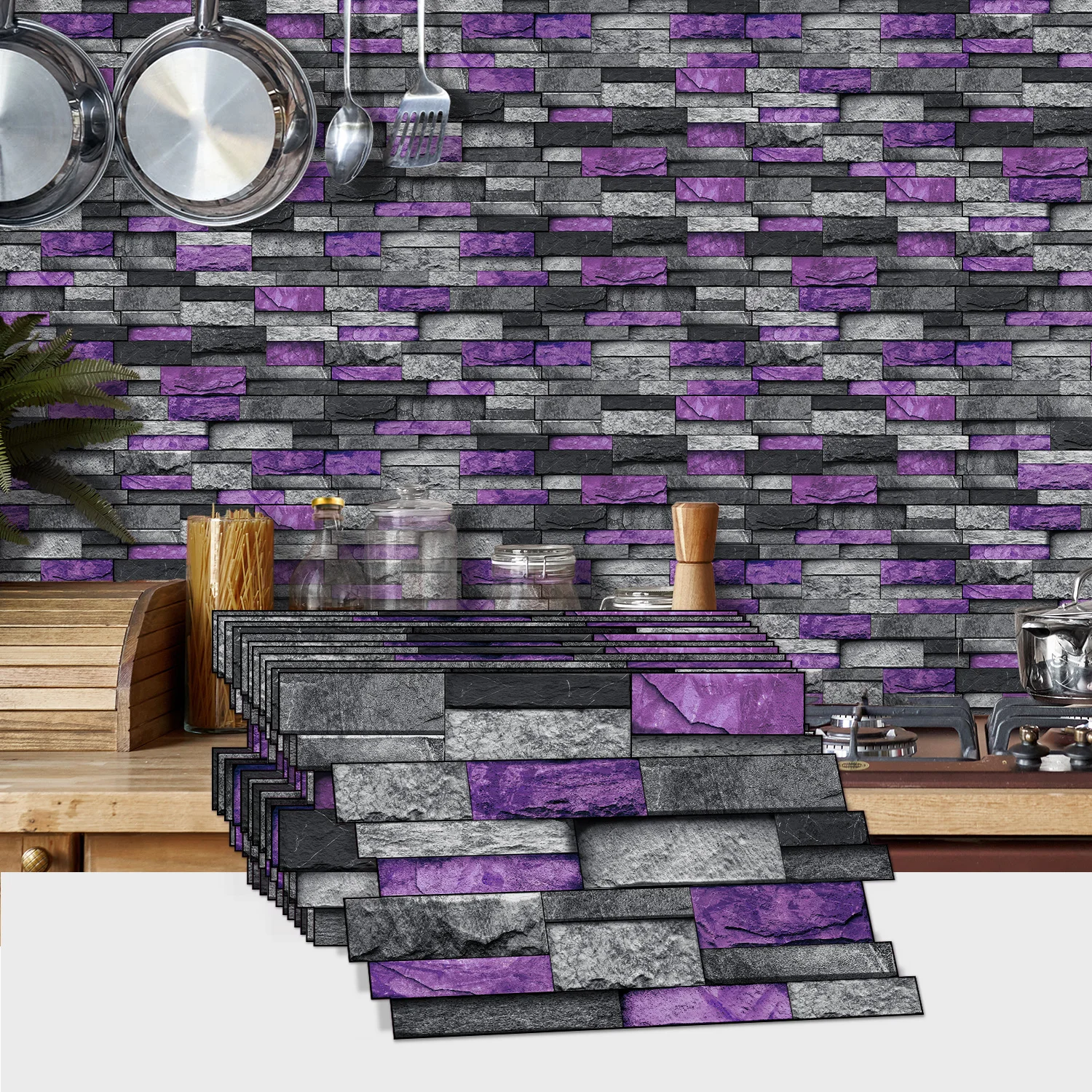 

7/14/28/42 pieces of wall tiles, self-adhesive wall stickers, waterproof oil, kitchen, bathroom, home DIY decoration