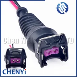 2 Pin female Auto waterproof connector Fuel Injector Wire harness plug 443 906 232 443906232 1284485110