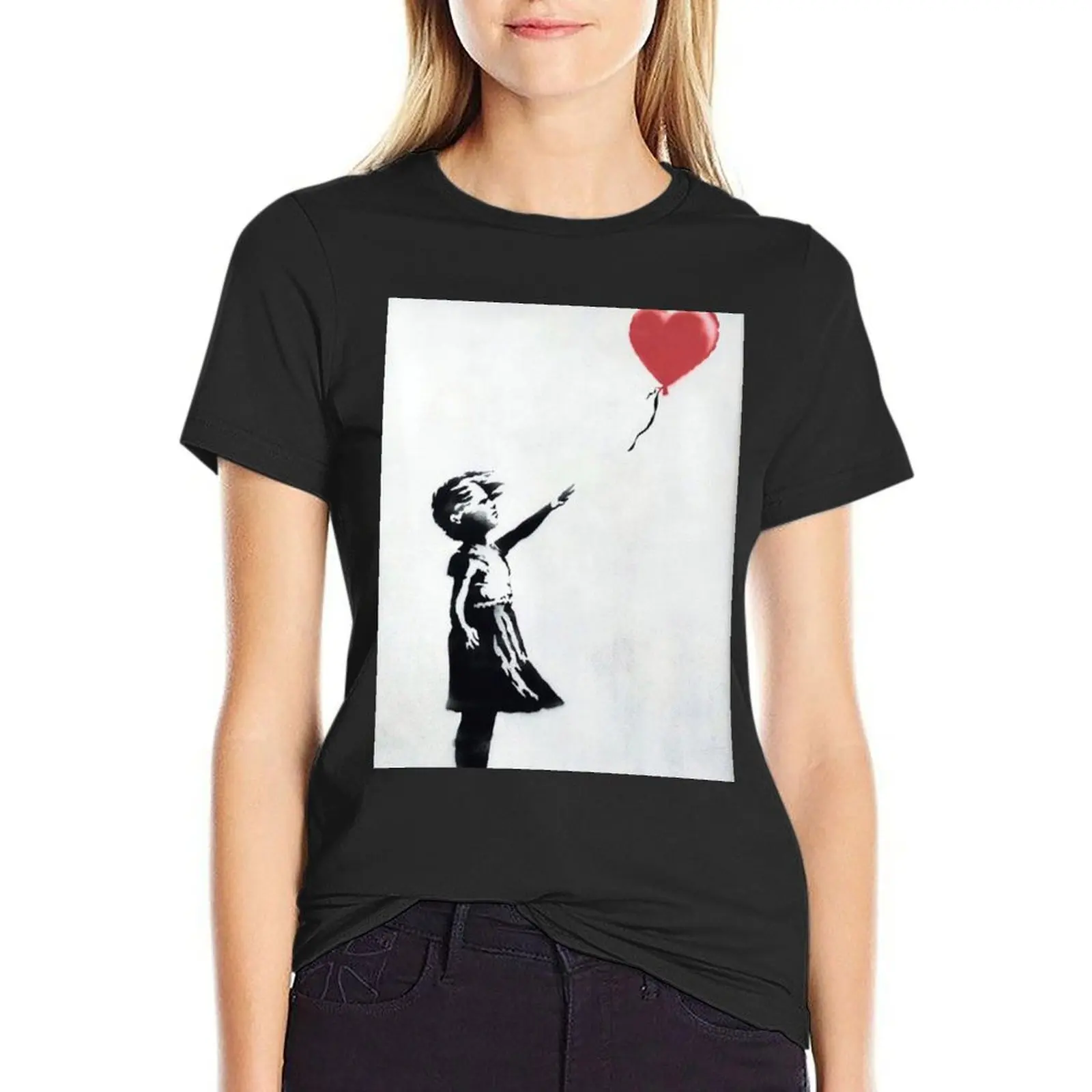 Bansky street art T-Shirt kawaii clothes oversized plus size tops new edition t shirts for Women