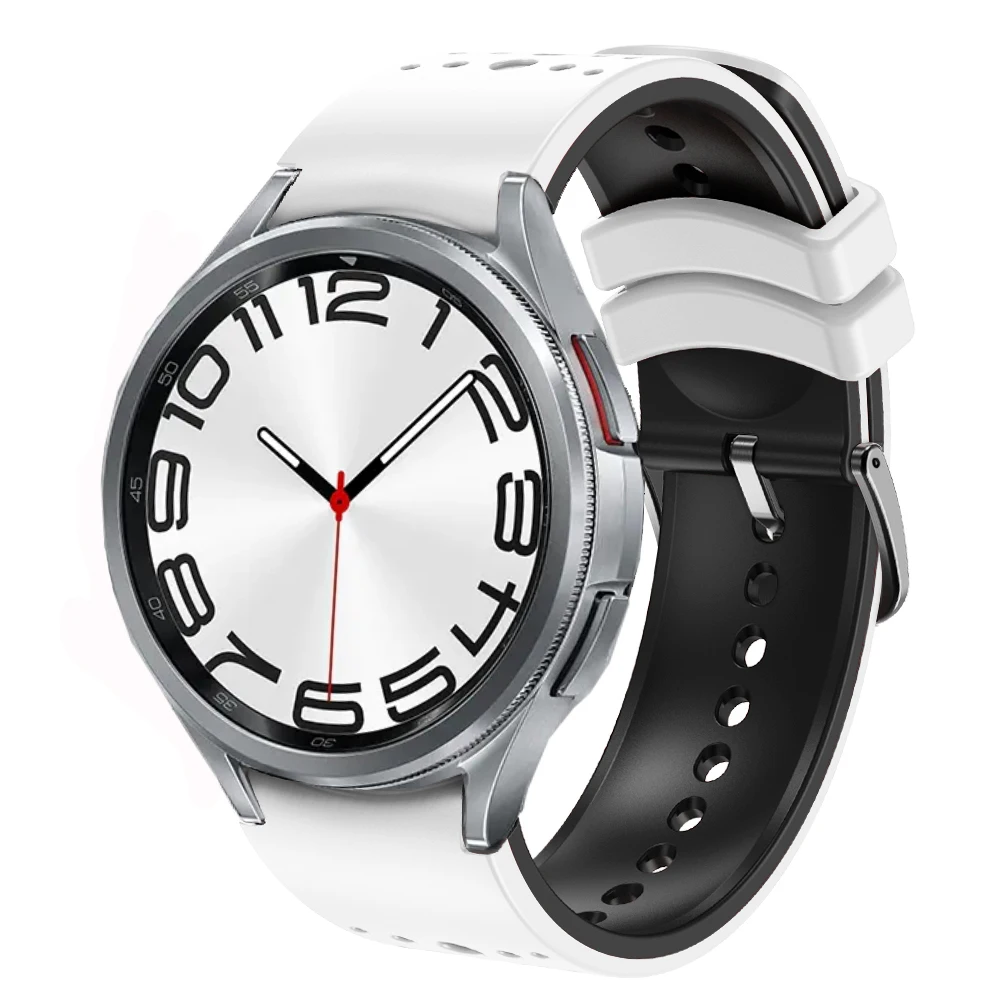 Ремешок силиконовый для Galaxy Watch 6 4 44 мм 40 мм 5pro Band 45 мм