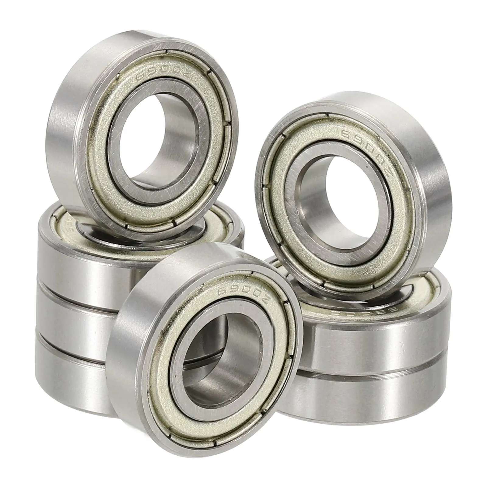 1/2/4/8Pcs Deep Groove Ball Bearings Chrome Steel Double Shield Bearing for Electric Motor Home Appliance Garden Machinery ABEC5