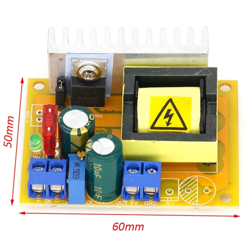 8-32V To 45-390V DC-DC Boost Converter Step Up Power Supply Module High Voltage ZVS Capacitor Charging Board