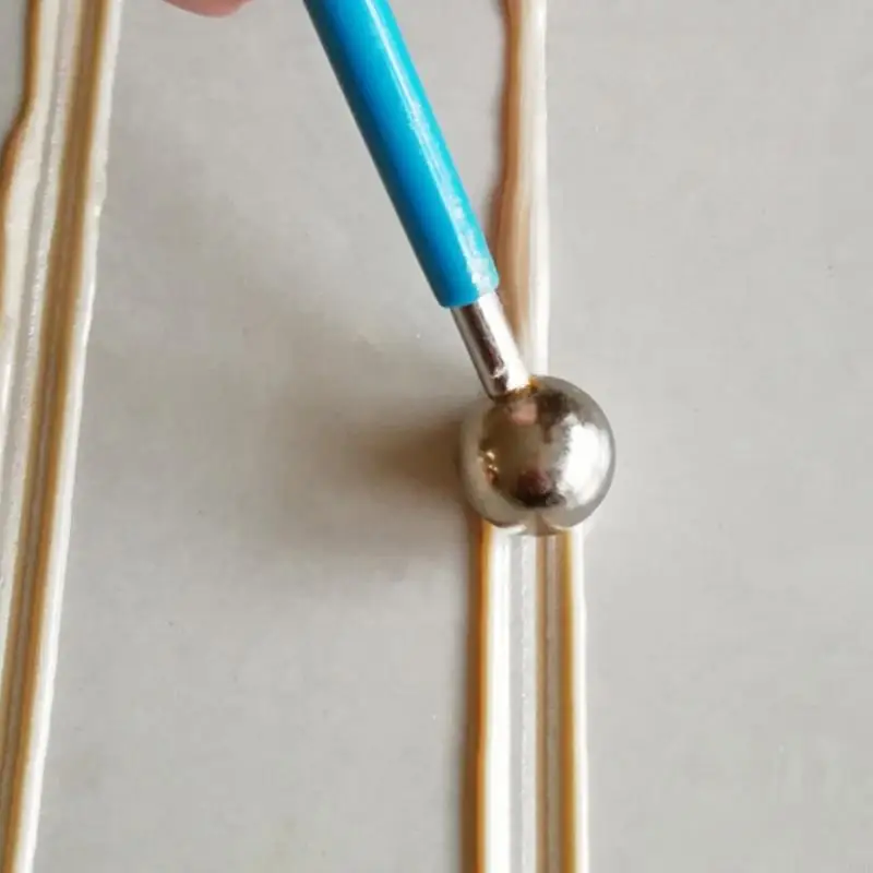 

A2UD 4 Pieces Caulking Edge Tool Kit Double Steel Pressed Ball Tile Joint Caulk Finishing Tools Floor Joint Repair for Home