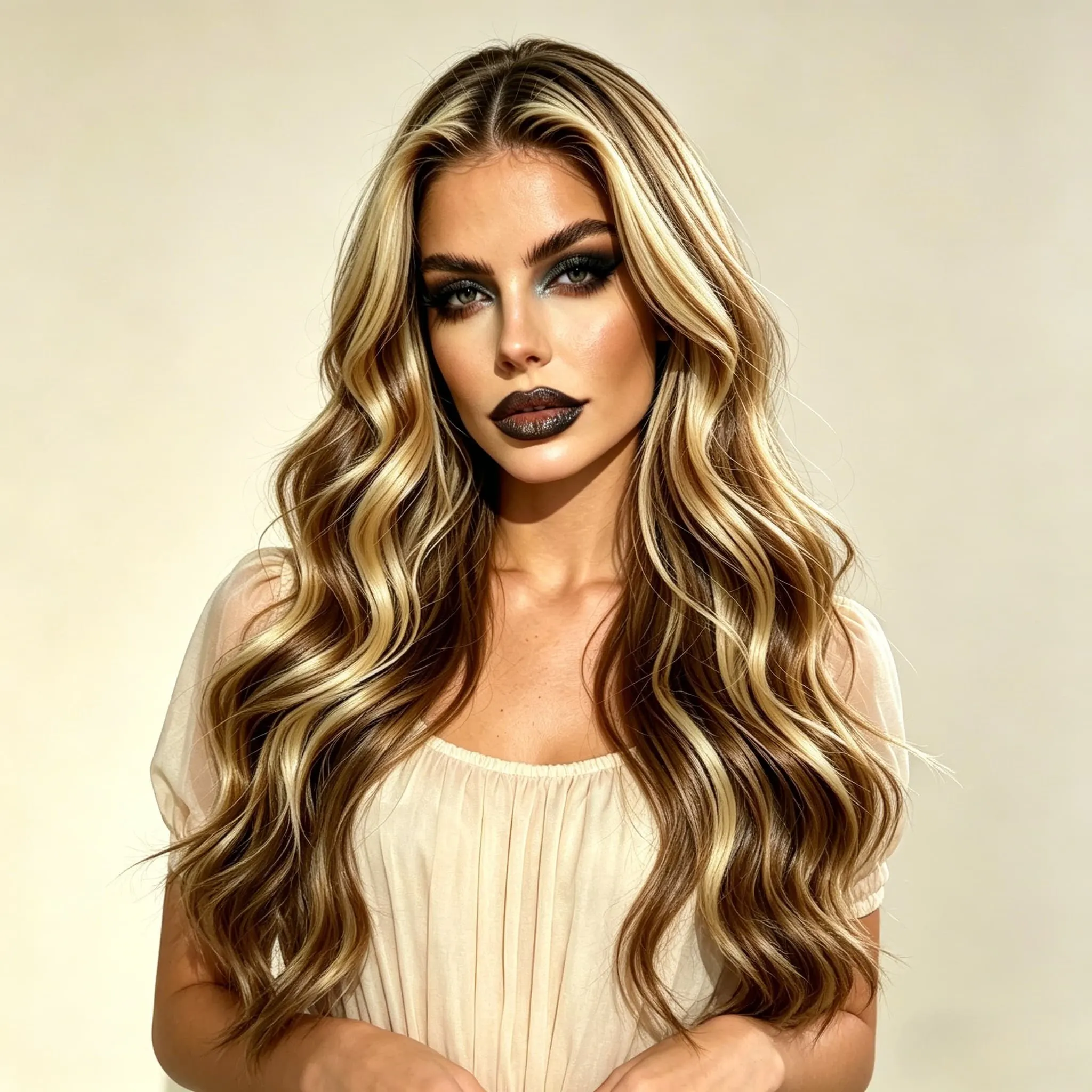 

Парик с кружевной передней частью 13x4 HD Highlight Body Wave, омбре, медово-блонд, из натуральных волос, без клея, плотность 250%, для женщин