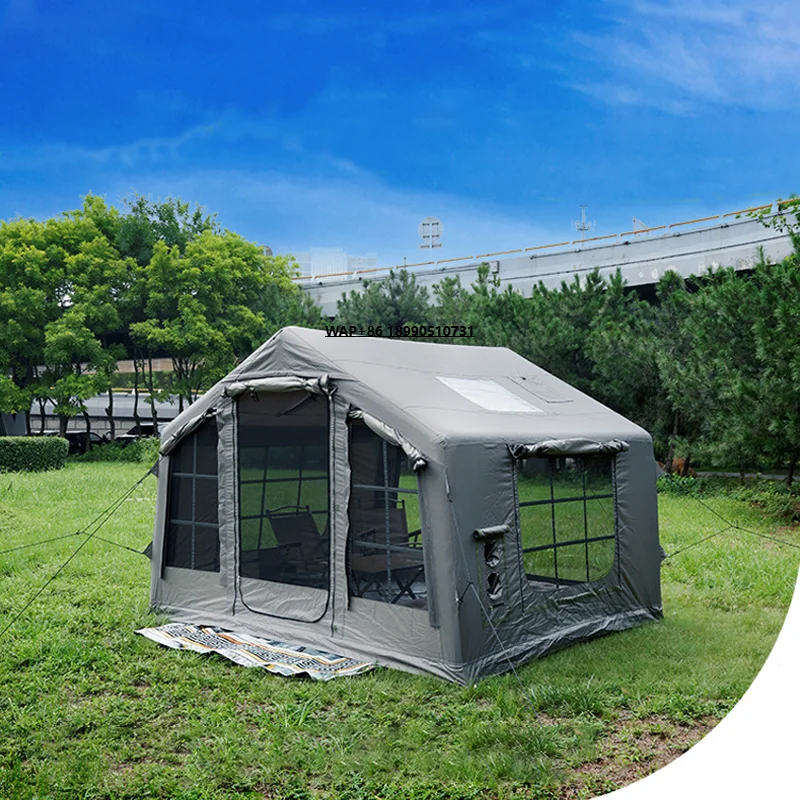 

Outdoor Tent 8 square Meters Automatic Pop-Up Air Tent Air Oxford Fabric Glamping Inflatable Feature for Outdoor Activities