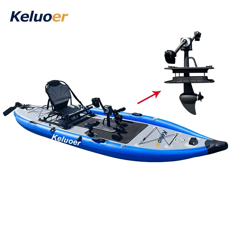 2024 Design Seat Fishing Kayak Inflatable 1 Person fishing pedales canoe kayak