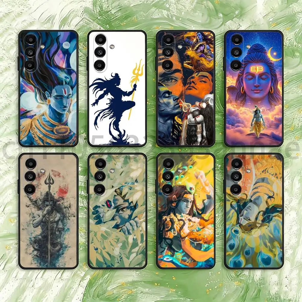 Lord Shiva Mahadev Of India Phone Case For Samsung S25,24,23,22,21,S20,Ultra,Plus,FE Black Soft Cover