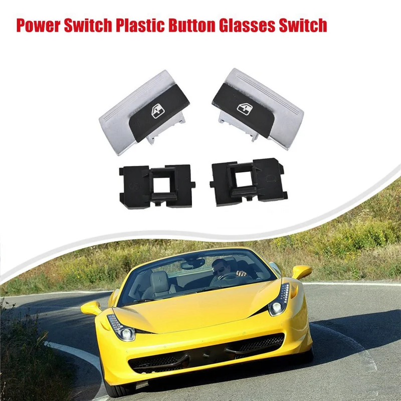 زر مفتاح نافذة السيارة الفريد لسيارة فيراري 458 488 FF #4