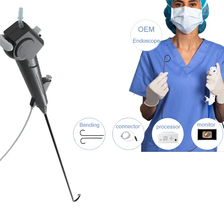 Flexible endoscopes for clinic hospital pet rabbit horse flexible video veterinary camera endoscopio