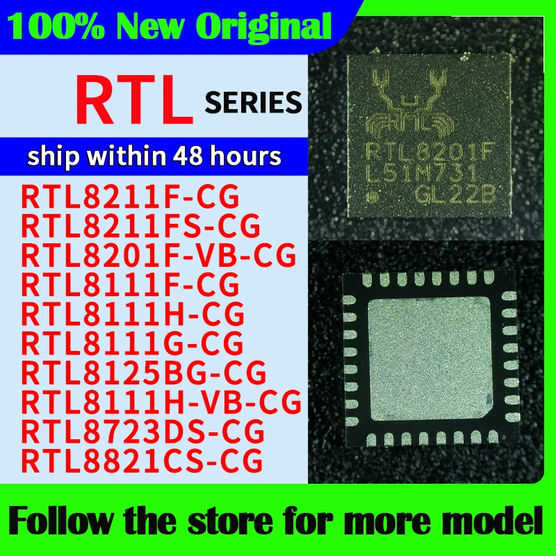 

RTL8211F-CG RTL8211FS-CG RTL8201F-VB-CG RTL8111F-CG RTL8111H-CG RTL8111G-CG RTL8125BG-CG RTL8111H-VB-CG RTL8723DS-CG RTL8821CS-C