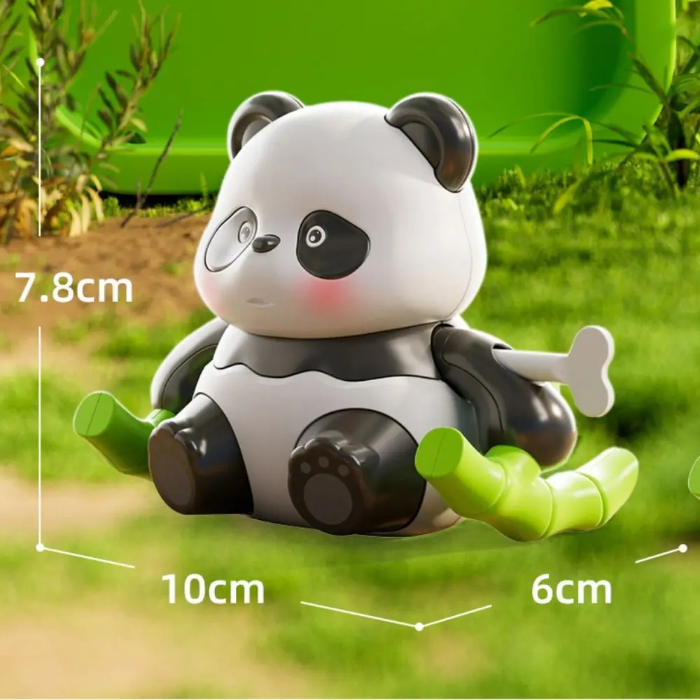 Columpio hacia adelante Panda juguetes de relojería dibujos animados móviles Anime Panda juguete de cuerda lindo columpio interactivo caminar juguetes para gatear regalos