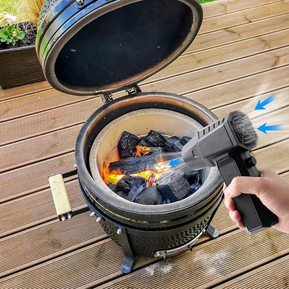 130000PM Blower Brushless Turbojet Fan Handheld Mini Dust Collector High Speed Dust Gun Cleaning Violent Fan Home Power Tool New