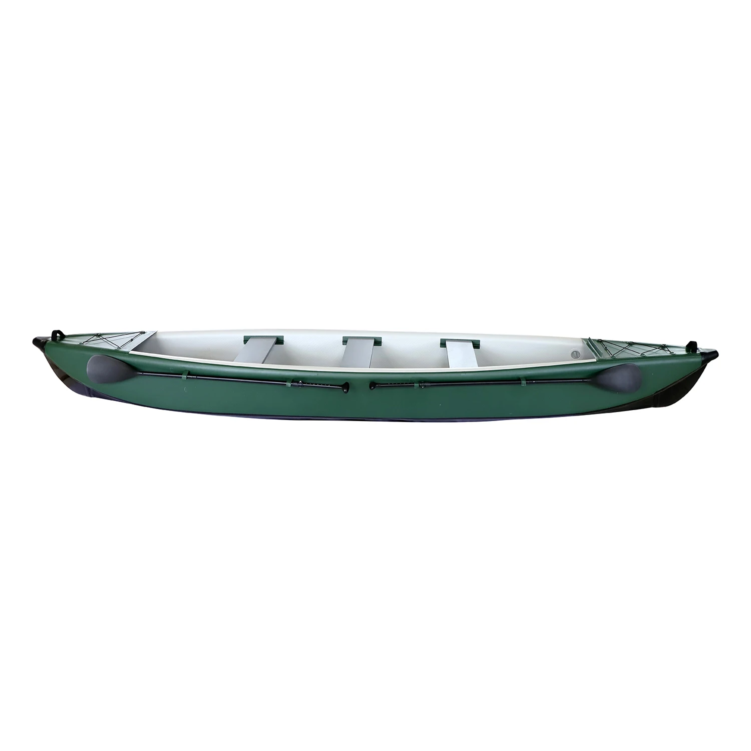 Wholesale Customized Inflatable Fishing Canoe Drop Stitch Rowing Boat Factory Price 4.88m 3 Seater Fishing Canoe Kayak