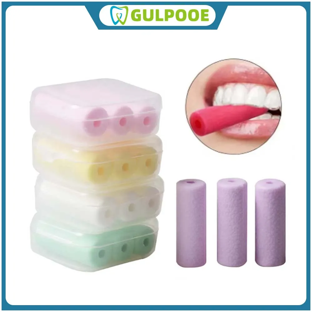 GULPOOE 3Pcs Tooth Chew Aligners Orthodontic Invisible Retainer Seater Teeth Aligner Silicone Braces Aligners Dentistry Lab