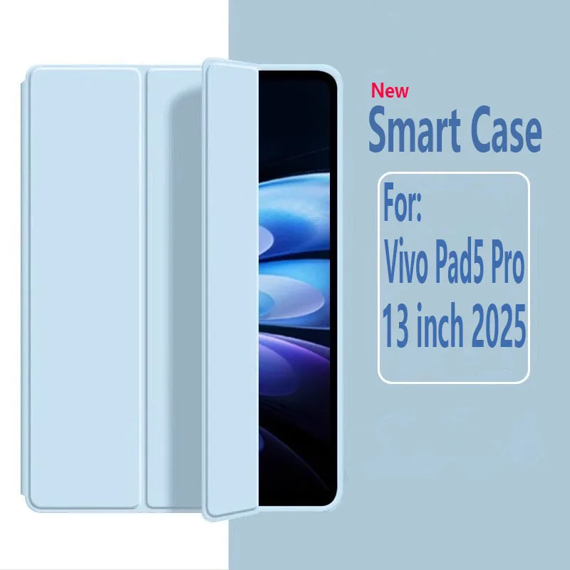Für Vivo Pad 5 Pro 13 zoll 2025 Fall PA2573 Klapp Magnetische PU Leder Stehen Weiche TPU Zurück Funda für VIVO Pad5 Pro13 "Tablet shell